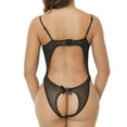 thumbnail image 2 of TopLLC Women's Lace Perspective Bodysuit Lingerie Set, Free Size, 2 of 8