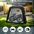 thumbnail image 4 of Medium-large Bike Storage Tent, Portable Bike Shed For Bikes, Waterproof Storage Shed For Bikes, Motorbikes, Lawnmowers, Gardening Tools, PU4000 Mm, Lightweight Bike Tent, 4 of 7