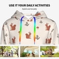 thumbnail image 4 of Disketp Cute Squirrel Womens Casual Hoodies Crew Neck Long Sleeve Sweatshirts Pullover Tops-Medium, 4 of 7