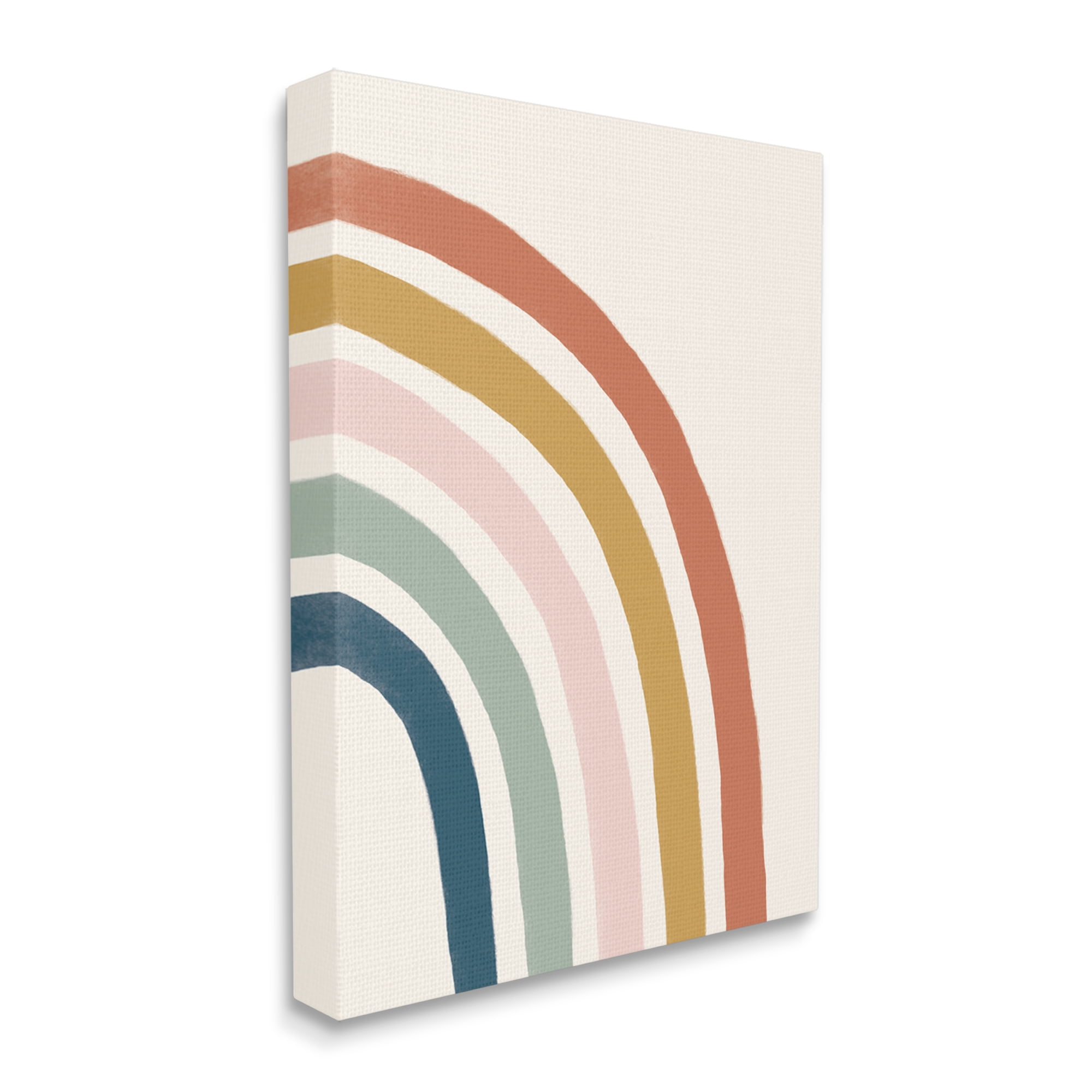Stupell Industries Sandy Rainbow Right Side Geometric Stripes,36 x 48, Design by Deborah Curiel