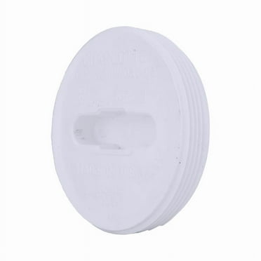 Charlotte Pipe PVC 00110 1000 Clean-Out Plug Schedule 40 4" MPT X 4" D Hub PVC 4-1/2"