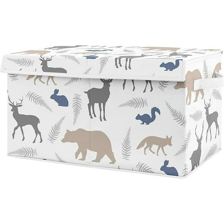 UPC: 0846480070009 | Woodland Animals Collection Fabric Toy Bin Storage