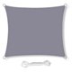 thumbnail image 1 of Sun Shade Sail 2.5m x 2.5m Square Shade Sails Waterproof Outdoor Garden Sunscreen Awning Canopy With Rope, Grey, 1 of 4