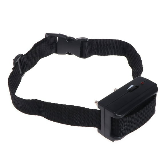 QUETO Collier anti-aboiement pour chiens, collier de dressage anti-aboiement rechargeable pour petits chiens de taille moyenne (1 paquet, noir)