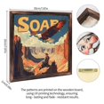 thumbnail image 2 of Western Eagle Soap Wooden Sign Wall Plaque - Vintage Art Decoration, Wall Decoration - Ideal Gift For Home Decoration, Living Room, Bathroom, Bedroom, Garden, Dining, Bar, Cafe, Festival Party Deco, 2 of 7