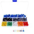 thumbnail image 1 of 800 Set Bootlace Virola Crimp Connector Cable aislado Pin End Ferrules Kit Surtido 0.5mm²~6mm² para proyectos eléctricos con caja de almacenamiento TUNC Sencillez, 1 of 4