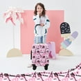 thumbnail image 4 of Kids Carry on Luggage Sets for Girls  Suitcases with Wheels Hardshell with Travel Neck Pillow School Backpack Airline Approved 16 Inch, 4 of 8