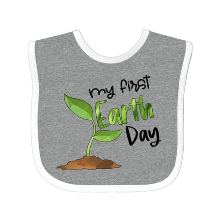 

Inktastic My 1st Earth Day Sprouting Plant Gift Baby Boy or Baby Girl Bib
