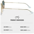 thumbnail image 5 of Ray-Ban RB3556N OCTAGONAL CLASSIC Square-Round Shaped Non-Polarized Sunglasses for Men & Women - Includes Official RAYBAN Eyewear Kit - Ideal Formal & Casual Wear Sunglasses - Blue Gradient Lens, 5 of 7
