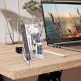 thumbnail image 3 of Transparent Acrylic Book Stand - Clear Acrylic Plate Stand Holder With Ledges - S-6pcs, 3 of 5