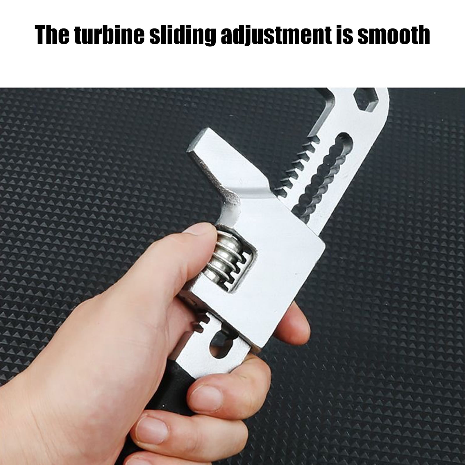 F Type Adjustable Wrench Steel Bathroom Sink Wrench Household Pipe Spanners Pipe Wrench and Large Opening Wrench