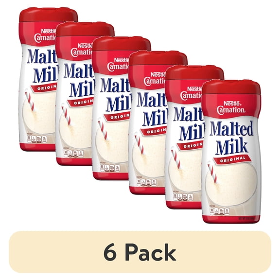 (6 pack) Nestle Carnation Original Malted Milk Powder Mix, 13 oz