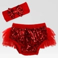 thumbnail image 2 of JUMEYU Baby Shorts Toddler Girl Shorts Pack Baby Girls Soft Elastic Waist Casual Playing Shorts Summer Short Pants 1T 2T (Red,1-2 Years), 2 of 7