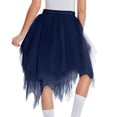 thumbnail image 4 of HAJWOH Women's Tulle Skirts High Low Layered Puffy Fairy Skirts Midi Length Irregular Tutu Skirt, 4 of 4