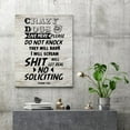 thumbnail image 7 of Positive Quotes Canvas Print Pictures Artwork Decoration Crazy Dogs Live Here Please Do Not Knock Canvas Wall Art Ready to Hang Paintings for Living Room Bedroom Office 8x10in, 7 of 7