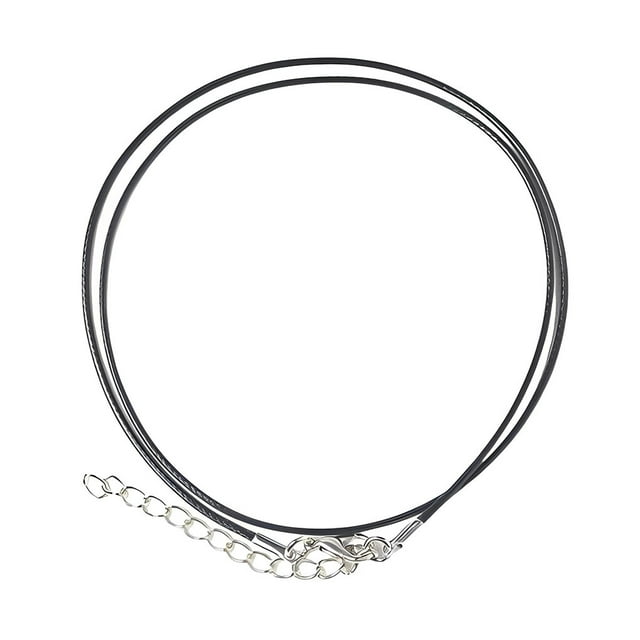 ZLight Necklace Rope with Clasp Bracelet Beading Cord Craft Chain Jewelry Black