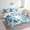 Light Sky Blue, variant on Erosebridal Cute Seal Bedding Queen Size, Antarctic Animal Bedding Sets Queen Size, Neon Galaxy Decor, Reversible 7pcs
