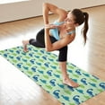 thumbnail image 6 of Colorful Dinosaurs Leaves Pattern Hot Yoga Mat Towel Non Slip for Hot Yoga - Quick-Drying Yoga Mat Cover with 4 Corner Pockets with Travel Bag - Hot Yoga Towel Non Slip 74"x26", 6 of 6