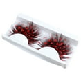 thumbnail image 5 of comerut 1 Pair 3D Colorful Fake Lashes Soft Fluffy Artificial Colored Feather Eyelashes Extension Halloween Cosplay Makeup Fake Eyelashes Party Makeup Supplies, 5 of 8
