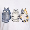 thumbnail image 3 of CafePress - Three 3 Cats Fitted T Shirt - Fitted T-Shirt, Vintage Fit Soft Cotton Tee, 3 of 4