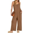 thumbnail image 2 of Fantaslook Jumpsuits for Women Casual Sleeveless Spaghetti Strap Rompers Boho Wide Leg Jumpsuits Overalls Dressy Trendy Outfits Clothes, 2 of 8