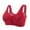 Red, variant on Iyufng Front Closure Bras,Women's Push up Bra,Sexy Cotton Comfortable U-shaped Back Front Snap Button Gathered Without Steel Ring Underwear,Wireless Bras for Women Plus Size