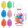 thumbnail image 3 of Easter Bunny Egg Bucket with 18 Fillable Plastic Eggs, Easter Egg Hunt Supplies, Candy Storage Container, Easter Decorations,, 3 of 6