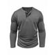 thumbnail image 4 of pstuiky camisetas de manga larga para hombre, Suéter informal de color liso para hombre, cárdigan con botones, manga larga, cuello redondo y bolsillo. top de hombre xl, 4 of 7