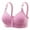 Purple, variant on JGTDBPO Front Closure Bras For Women Plus Size Comfortable Full Coverage Bras Lace Front Snap Bras Post Surgery Vest Breathable Gathering Front Opening Buckle Bra Wireless Minimizer Bra Everyday Bra