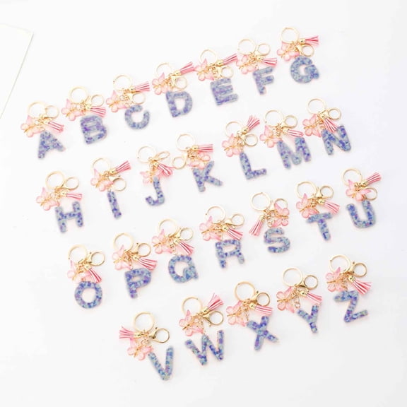TTJ Cute Bag Charms Key Chains Little Gifts for Women English Letter Keychain Hanger Car Keychain Bag Accessories for Trendy Accessories and Bag Charm Lovers