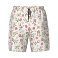 thumbnail image 4 of Lsque Mens Swim Trunks Rose Flowers Pattern - Bathing Suit Compression Liner - Beach Swim Shorts Swimwear - (S-3XL) - Stretch Quick Dry -Large, 4 of 9
