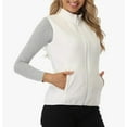 thumbnail image 3 of Women's Vest Outerwear Soft Sleeveless Zip Jackets  Classic Fit with Zip up Pockets, 3 of 6