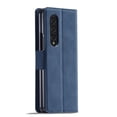 thumbnail image 2 of Z Fold 3 Case, Samsung Galaxy Z Fold 3 Case Wallet, Allytech Premium PU Leather Slim Full Protection Shockproof Card Holder Cash Pocket Cover Shell for Samsung Galaxy Z Fold 3, Blue, 2 of 6