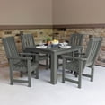 thumbnail image 2 of Highwood's 42" x 42" Square 5-pc Lehigh Dining Set - Dining Height, Outdoor, Eco-friendly, Synthetic Wood, 2 of 7