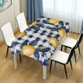 thumbnail image 4 of Yayeee Tablecloths 54" x 72" Rectangle Wrinkle Resistant Party Table Cover, Beige Plaid Lemon, 4 of 8