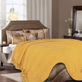 thumbnail image 5 of Chanasya Textured Knitted Super Soft Throw Blanket With Tassels Warm Plush Lightweight Fluffy Woven Blanket for Bed Sofa Couch Cover Living Bed Room Acrylic Yellow Throw Blanket (50x65 Inches) Golden, 5 of 9