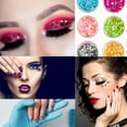 thumbnail image 3 of Calcomanía para uñas con lentejuelas huecas, 12 colores, holográfica, con forma de corazón, para el día de San Valentín, 3 of 5