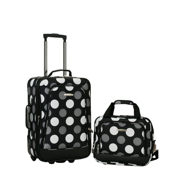 Rockland Fashion Softside Upright 2 Piece Luggage Set F102