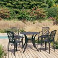 thumbnail image 1 of vidaXL 5 Piece Bistro Set Cast Aluminium Black, 1 of 5