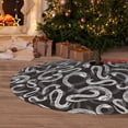 thumbnail image 6 of Yiaed Hand Drawn Snake Print Christmas Tree Skirt , Tree SkirtsTree Mat for Christmas Winter Holiday Indoor Decorations-30", 6 of 7
