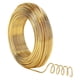 thumbnail image 1 of 1 rollo de alambre de aluminio calibre 12, 55 m, dorado, para modelar joyas, hacer armaduras y esculturas, de 2 mm de diámetro., 1 of 5