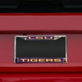 thumbnail image 2 of Louisiana-St-LSU-Tiger's Chrome Metal License Plate Frame Holder, 2 of 6