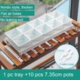 thumbnail image 2 of Succulent Pot Set Cactus Pot Planter Good Air System Breathable Beyond Ceramic Planter Plastic Windowsill Flower Pot, 2 of 7