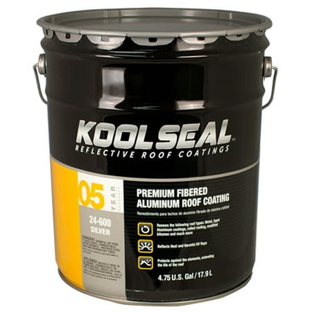 UPC 050926002237 product image for Kool Seal® KS0024600-20 Premium Fibered Aluminum Roof Coating, 5 Gallon | upcitemdb.com