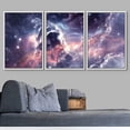 thumbnail image 3 of wall26 Framed Canvas Print Wall Art Celestial Electric Star Nebula Galaxy Astronomy &amp; Space Sky Digital Art Realism Rustic Scenic Colorful for Living Room, Bedroom, Office - 24"x36"x3 W, 3 of 5