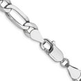 thumbnail image 3 of Solid 14K White Gold 5.7mm Flat Figaro Chain - 18", 3 of 8