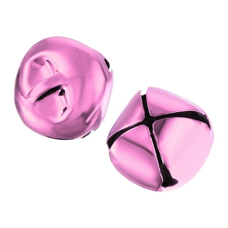 UPC: 0038113263937 | Unique Bargains DIY Small Bells 20mm/0.79-Inch 40pcs Craft Bells Bulk for Christmas Festival Party Home Light Pink
