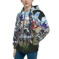 thumbnail image 2 of Genshin Impact Youth Sweatshirt 3D Printed Hoodie Activewear Teenager Winter Full-Zip Drawstring Jacket Coats Active Pullover Hooded Blouse For Boys Girls Large, 2 of 8