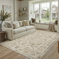 thumbnail image 6 of BERTHMEER 8'x10' Area Rugs for Living Room Large Vintage Beige Carpets for Bedroom Office Machine Washable Farmhouse Dining Room Oriental Rugs Non Slip Traditional Distressed Rugs, 6 of 12