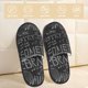 thumbnail image 2 of Fotbe Black Scientific Pantuflas Peludas para Mujer con Estampado, Zapatillas de Peluche, Zapatos de Invierno para Casa, Uso Interior y Exterior-Medium, 2 of 8